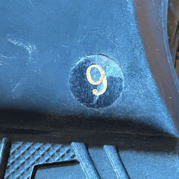 Simmi  London Glossy Black Croc-Embossed Combat Boots Size 9 - Picture 6 of 11